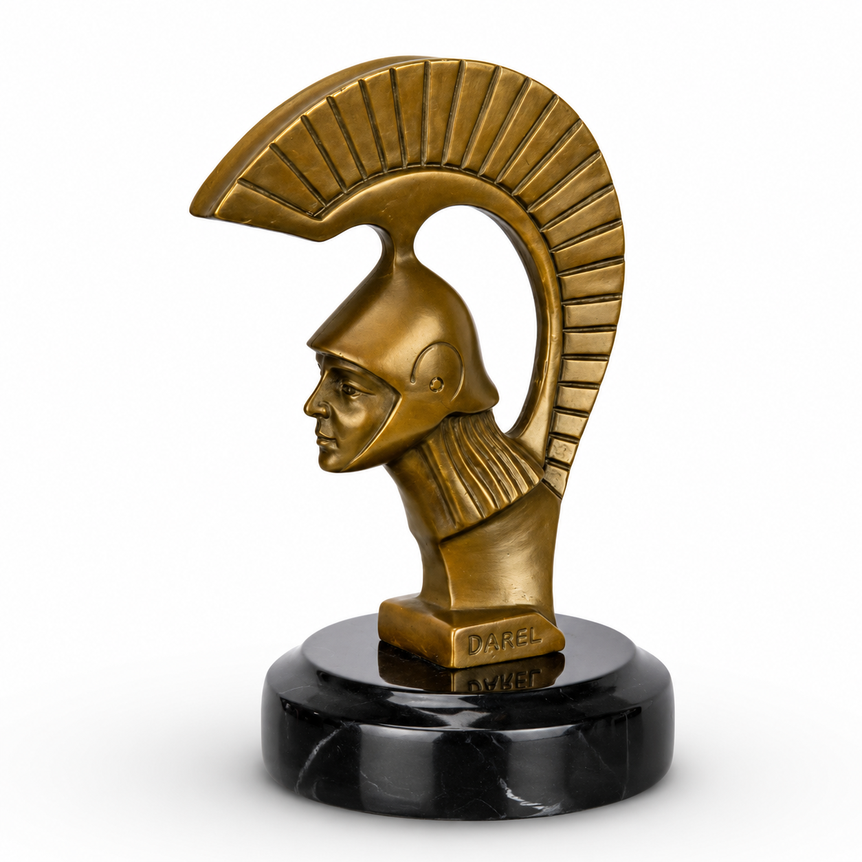 Greek Spartan Warrior Bust | Handcrafted Bronze Decor