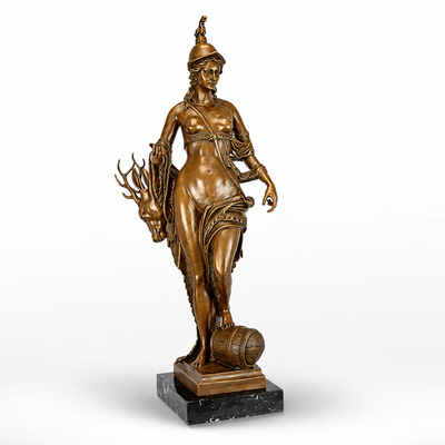 Personification of Bavaria | Handcrafted Bronze Decor | Unique Home