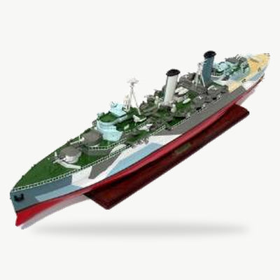 HMS Belfast Warship Wooden Model – 99 cm