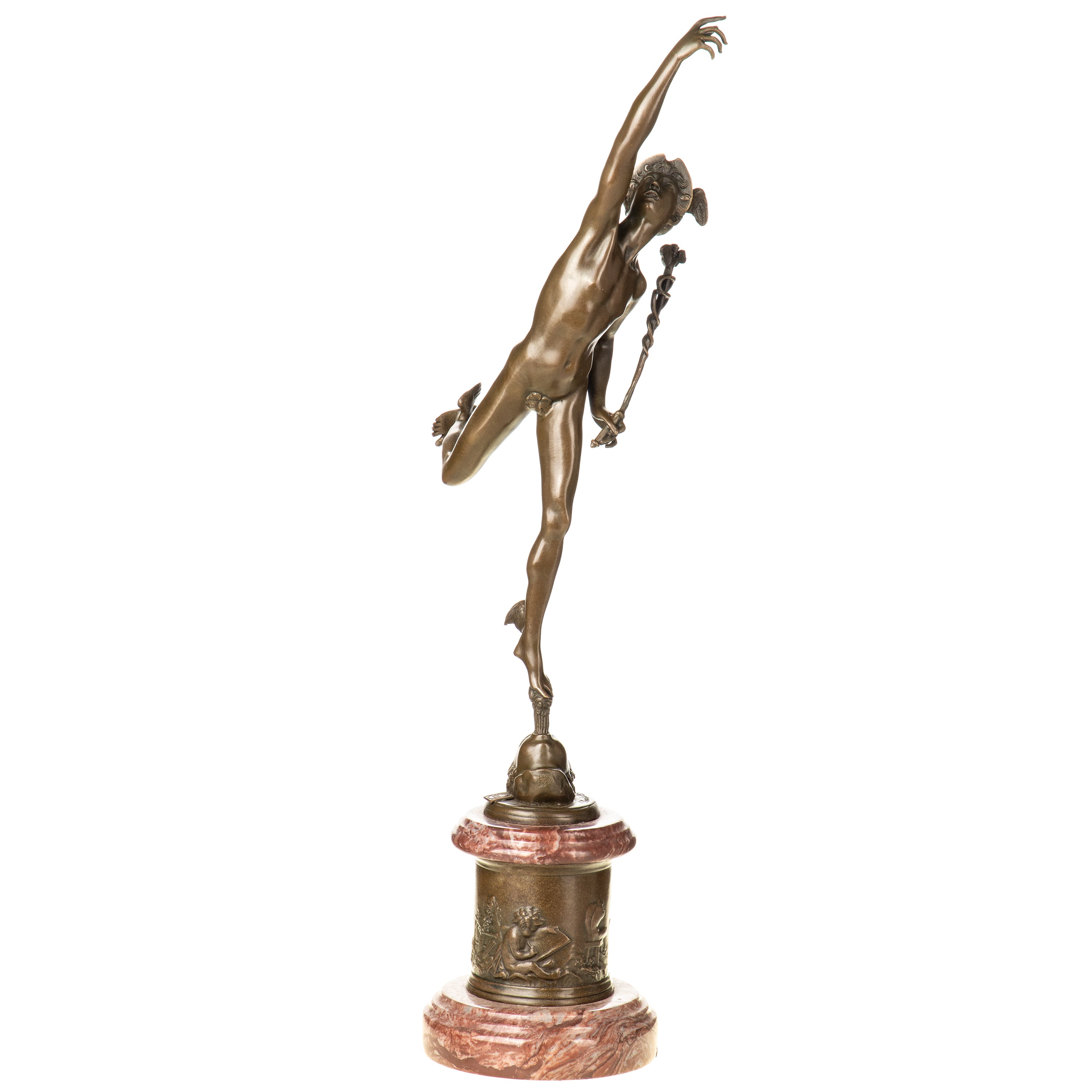 Hermes Mercury Bronze Sculpture – Greek Mythology – view 5