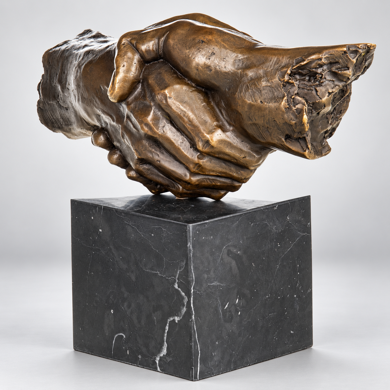 Hands Modern Bronze Sculpture – view 3