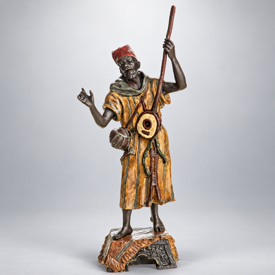 Musician Vienna Bronze Figurine – Cold Painted