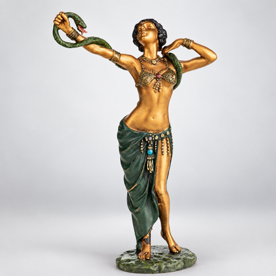 Dancer with Snake Vienna Bronze Figurine – Cold Painted
