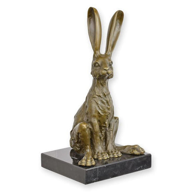 Sitting Hare Bronze Sculpture