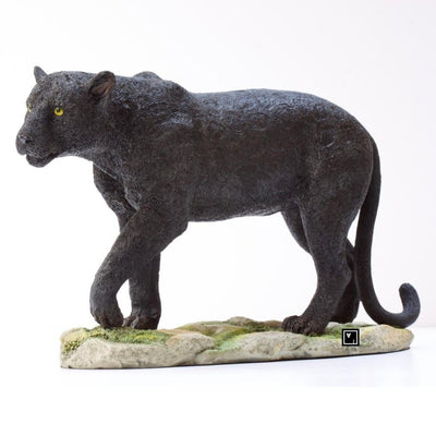 Black Panther Sculpture | Handcrafted Resin Decor