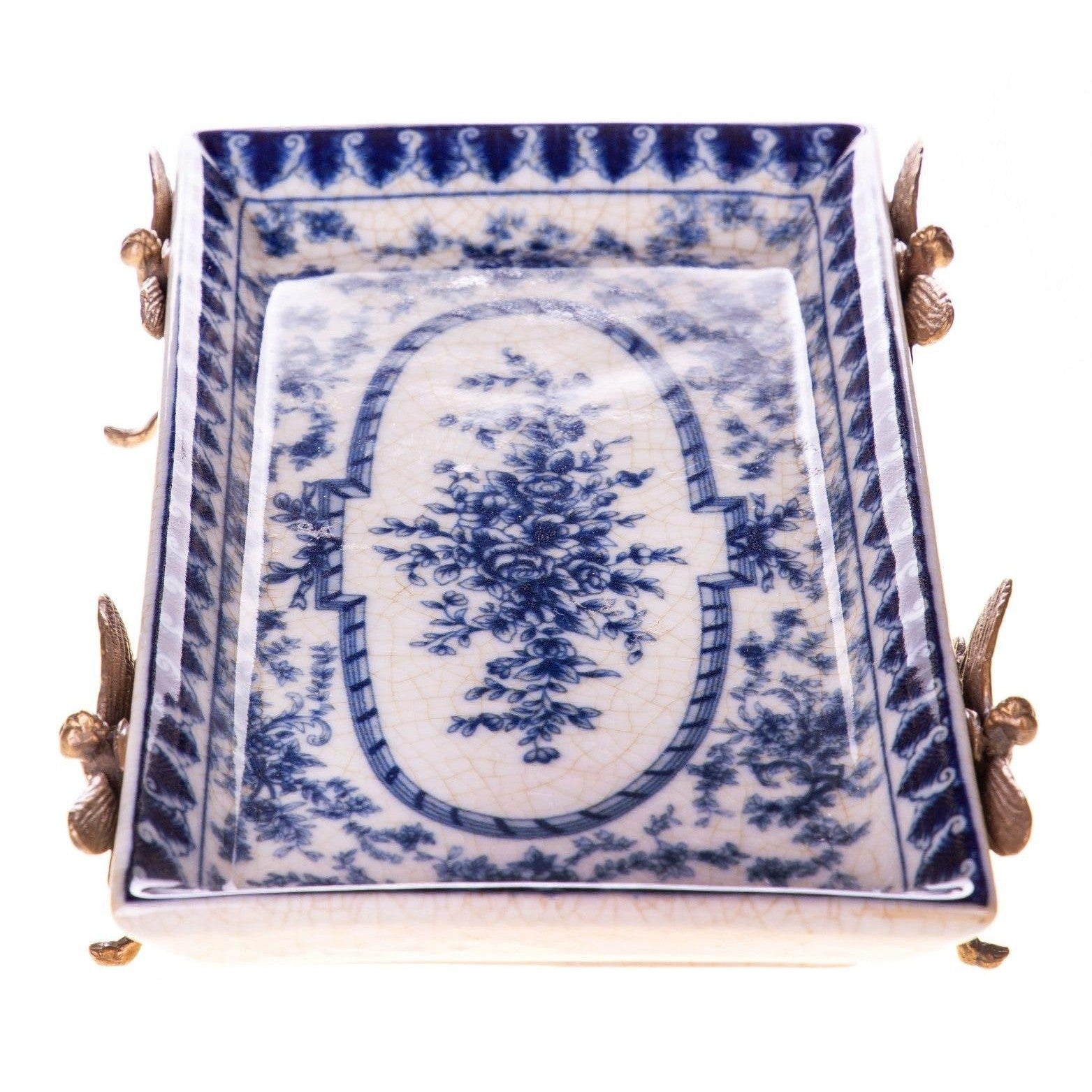 Dragonfly Porcelain Tray | Handcrafted Ceramic Decor