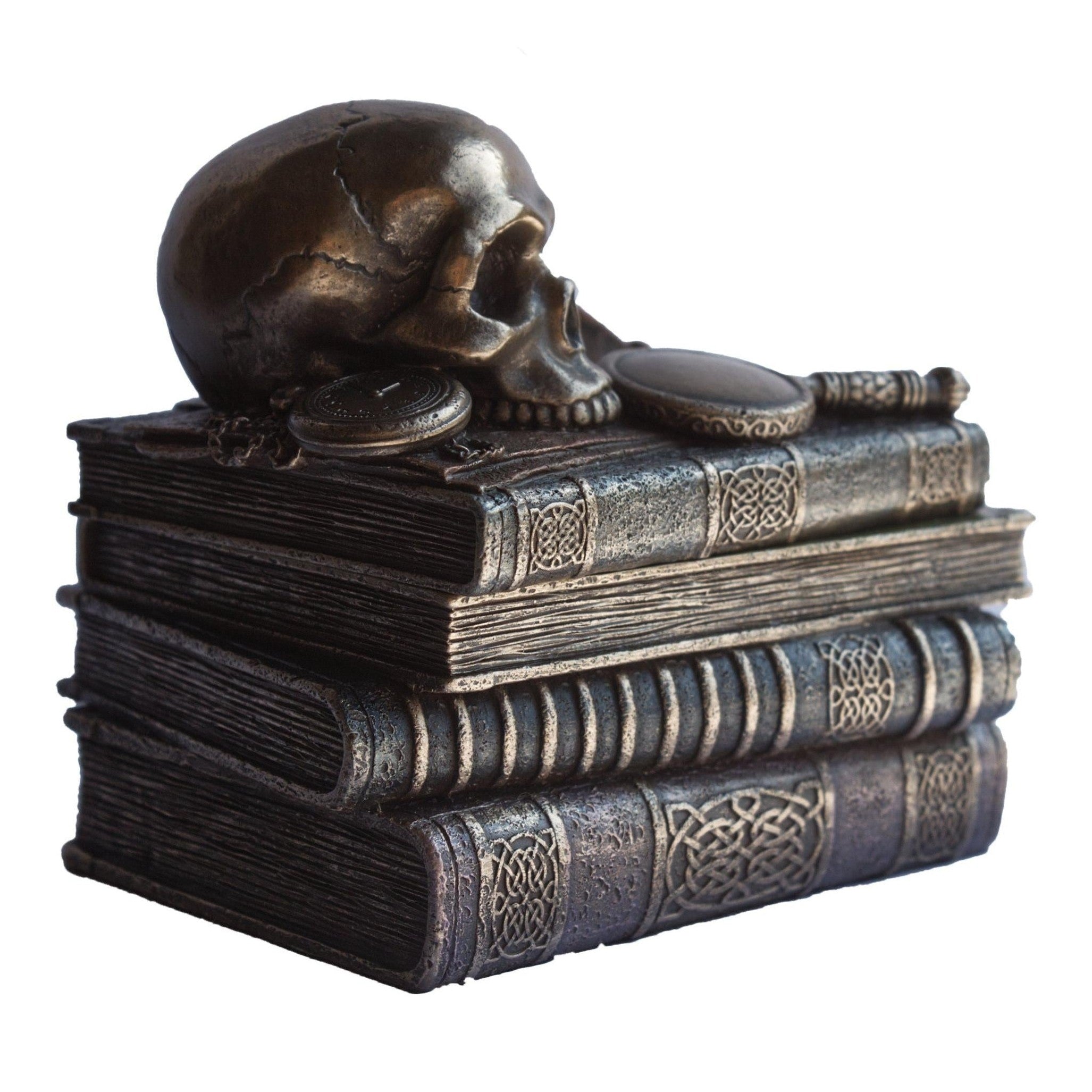 Book decor with Skull Jewellry Box | Curios & Collectibles