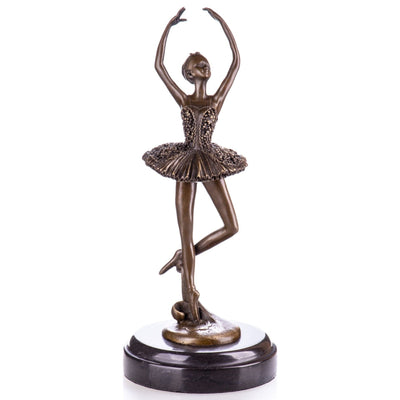 Ballet Dancer Figurine | Handcrafted Bronze Decor