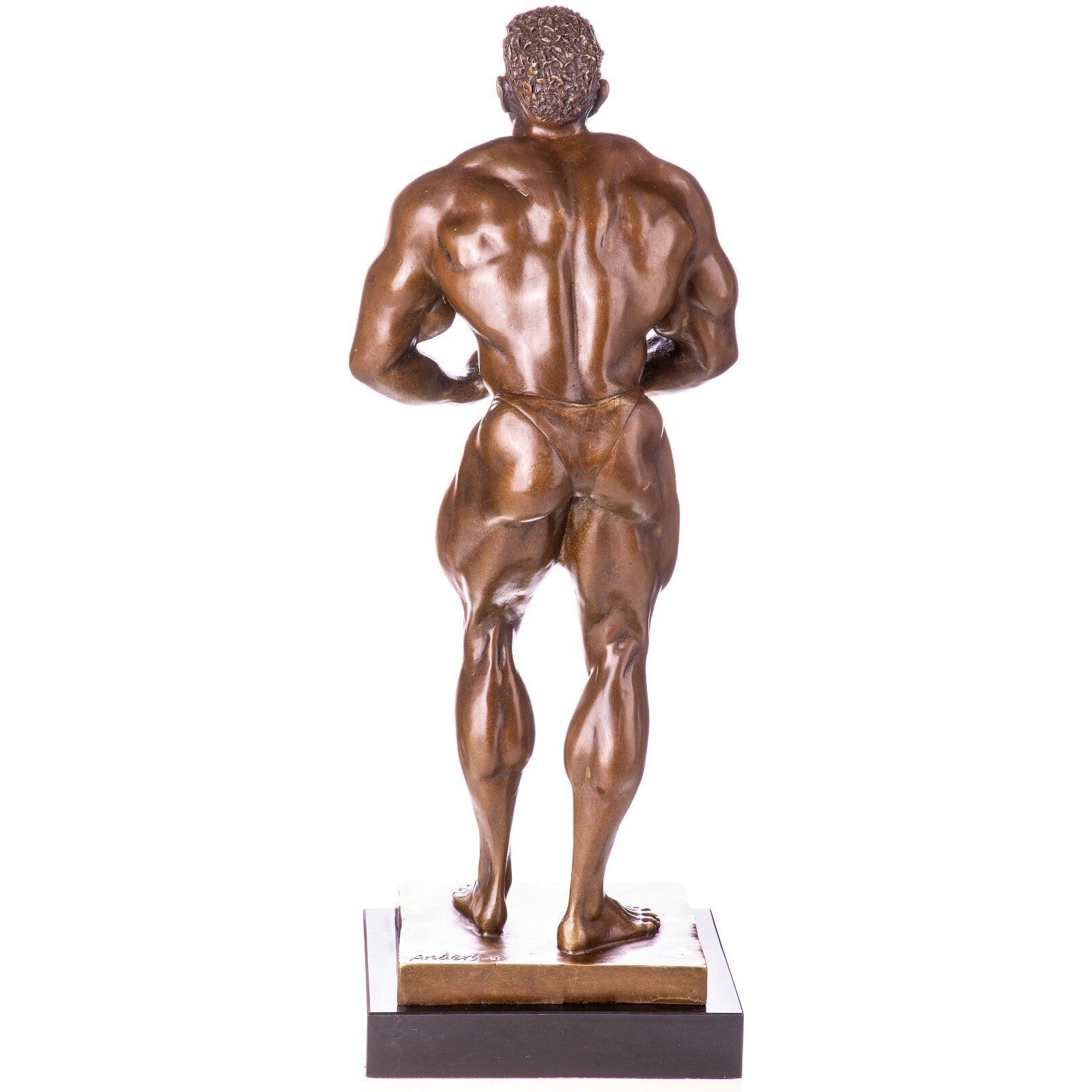 Bodybuilder Figure Statue | Handcrafted Bronze Decor