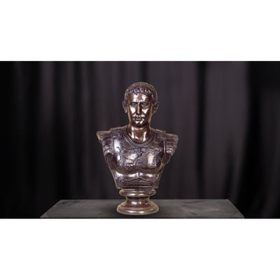 Roman Emperor Bust Statue | Handcrafted Bronze Decor