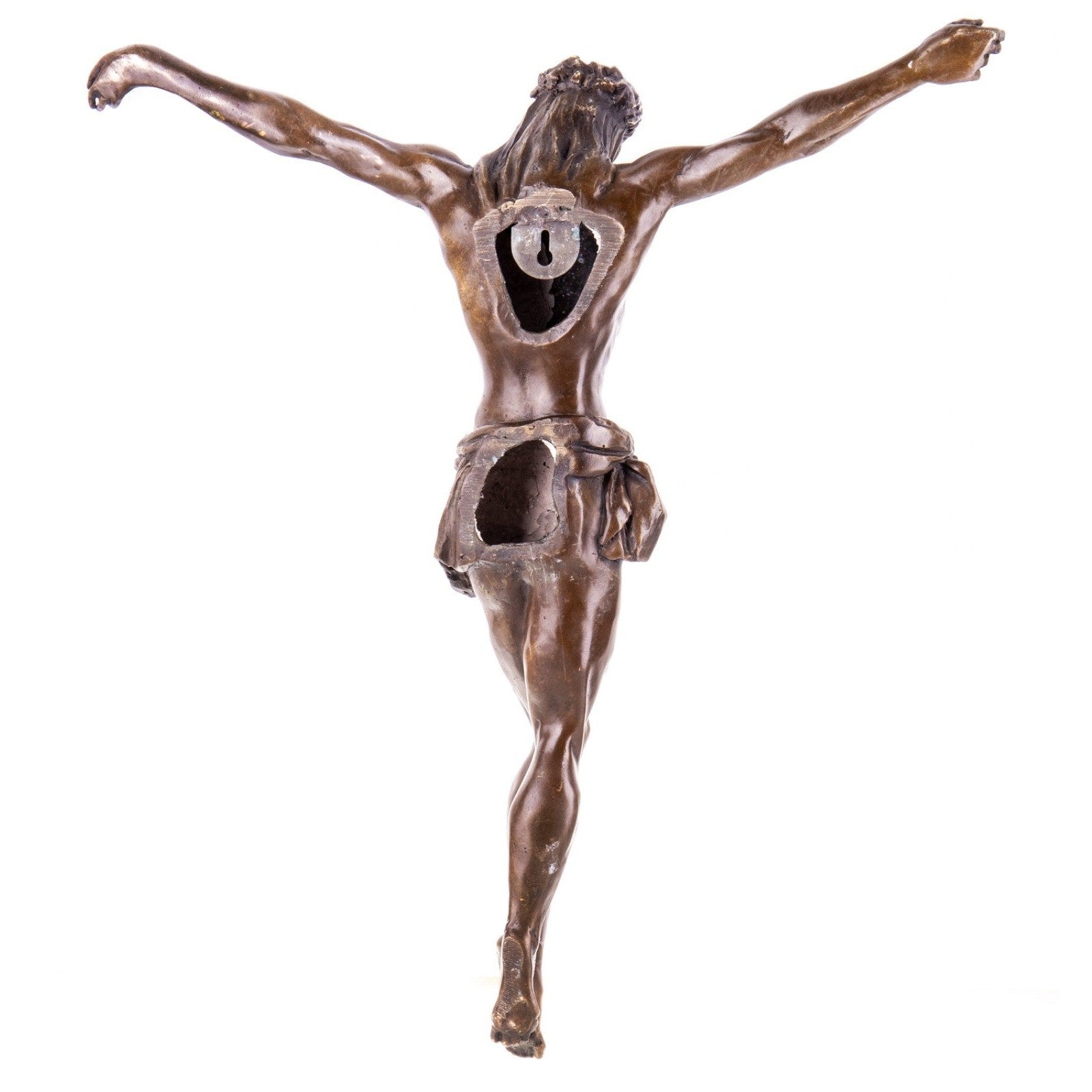 Crucifixion Jesus Wall Sculpture | Handcrafted Bronze Decor