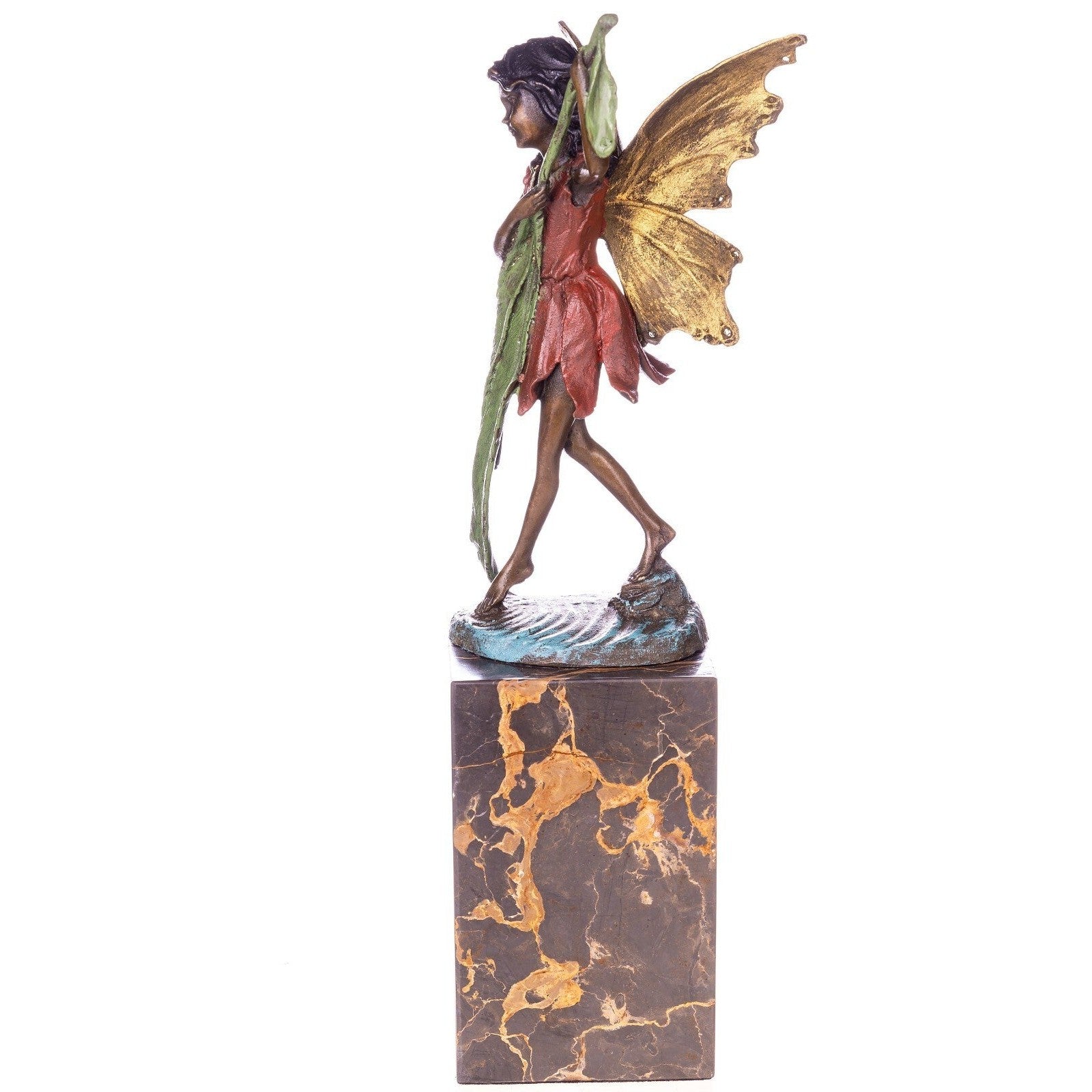 Fairy Archer Statue | Handcrafted Bronze Decor | Unique Home Accent