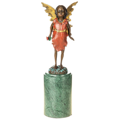 Fairy Girl Statue | Handcrafted Bronze Decor | Unique Home Accent