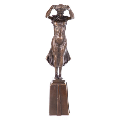 Bronze Standing Female Figure Statue