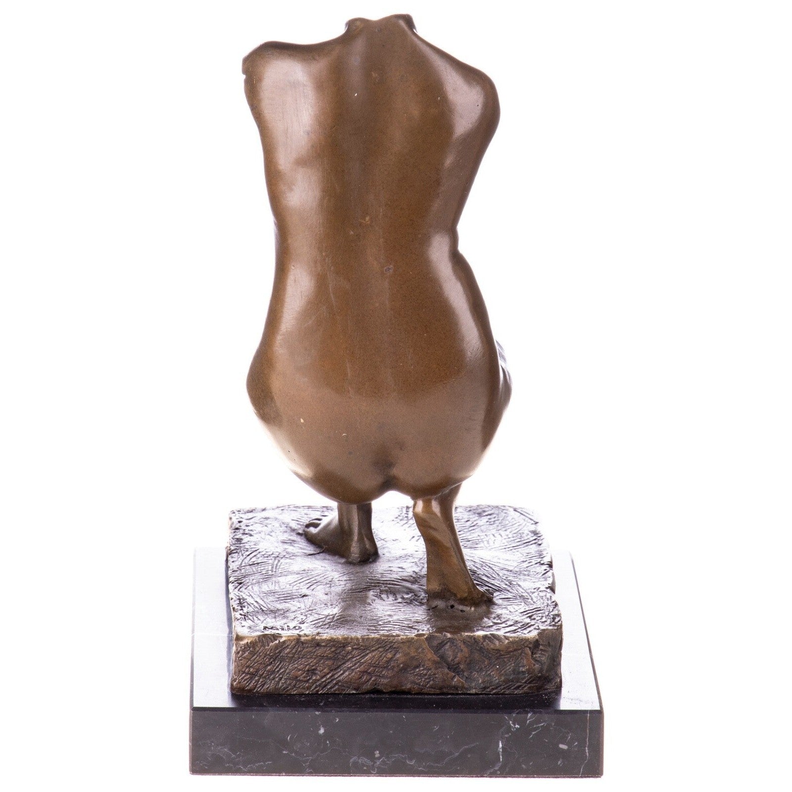 Kneeling Torso Figure | Handcrafted Bronze Decor