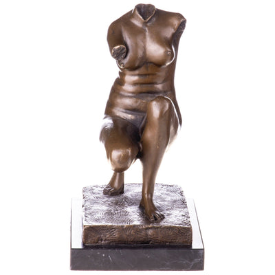 Kneeling Torso Figure | Handcrafted Bronze Decor