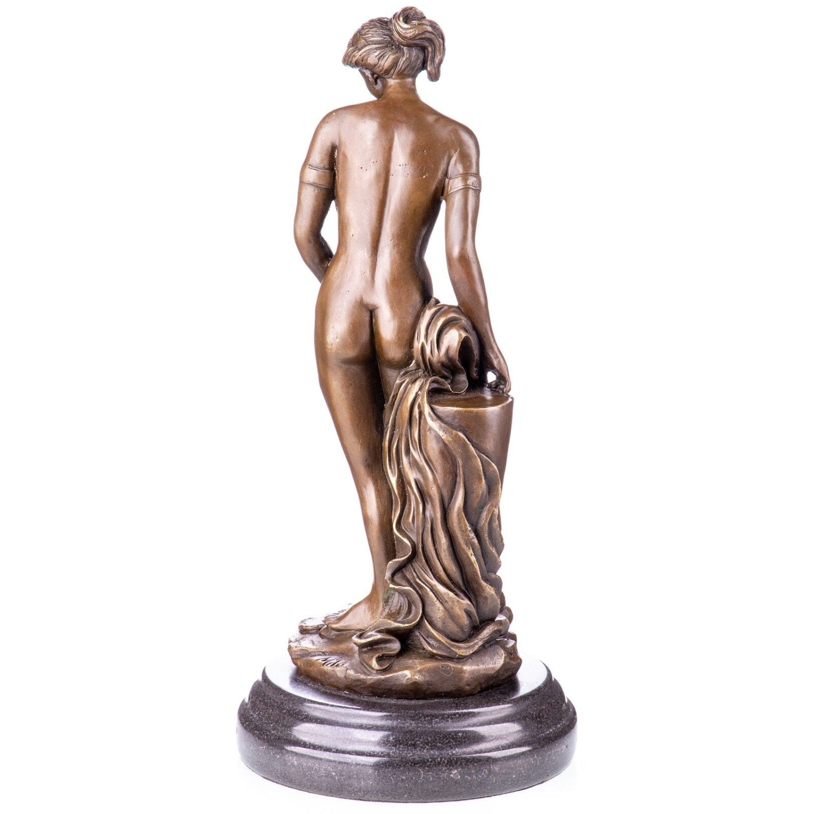 Bronze Nude Female Figure with Drape | Nude & Figurative Art