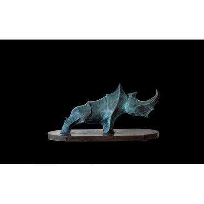 Bronze Rhino | Curios & Collectibles | Home Decor | Handcrafted