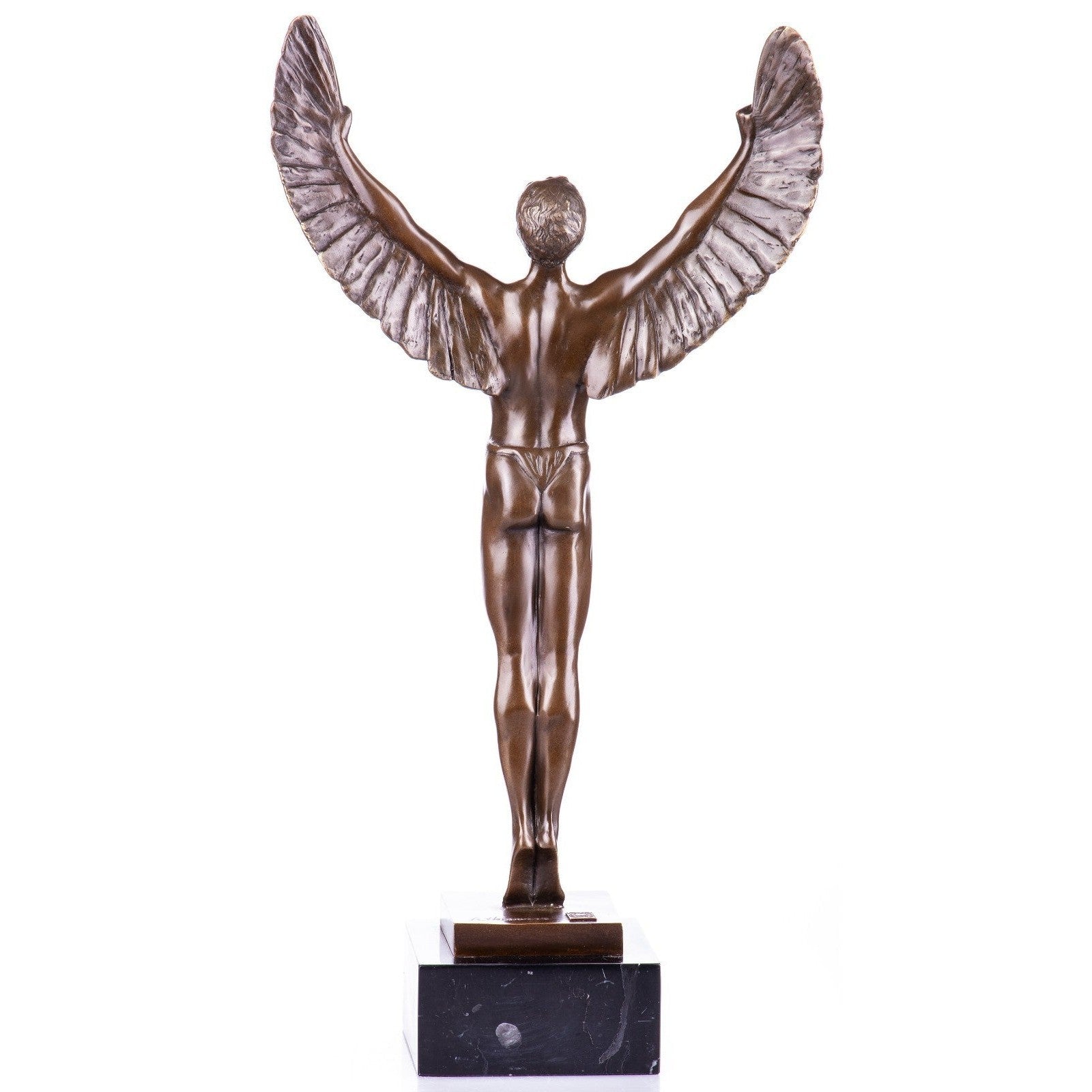 Bronze Sculpture of Winged Icarus Figure, Mythology & Deity Sculptures