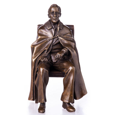 Bronze Seated Diplomat with Cloak | Figurines & Statues