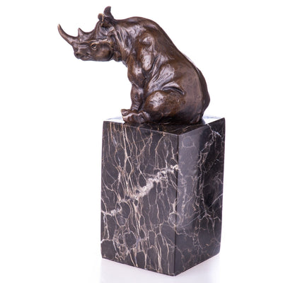 Bronze Statue of a Young Girl in a Modest Dress | Figurines & Statues