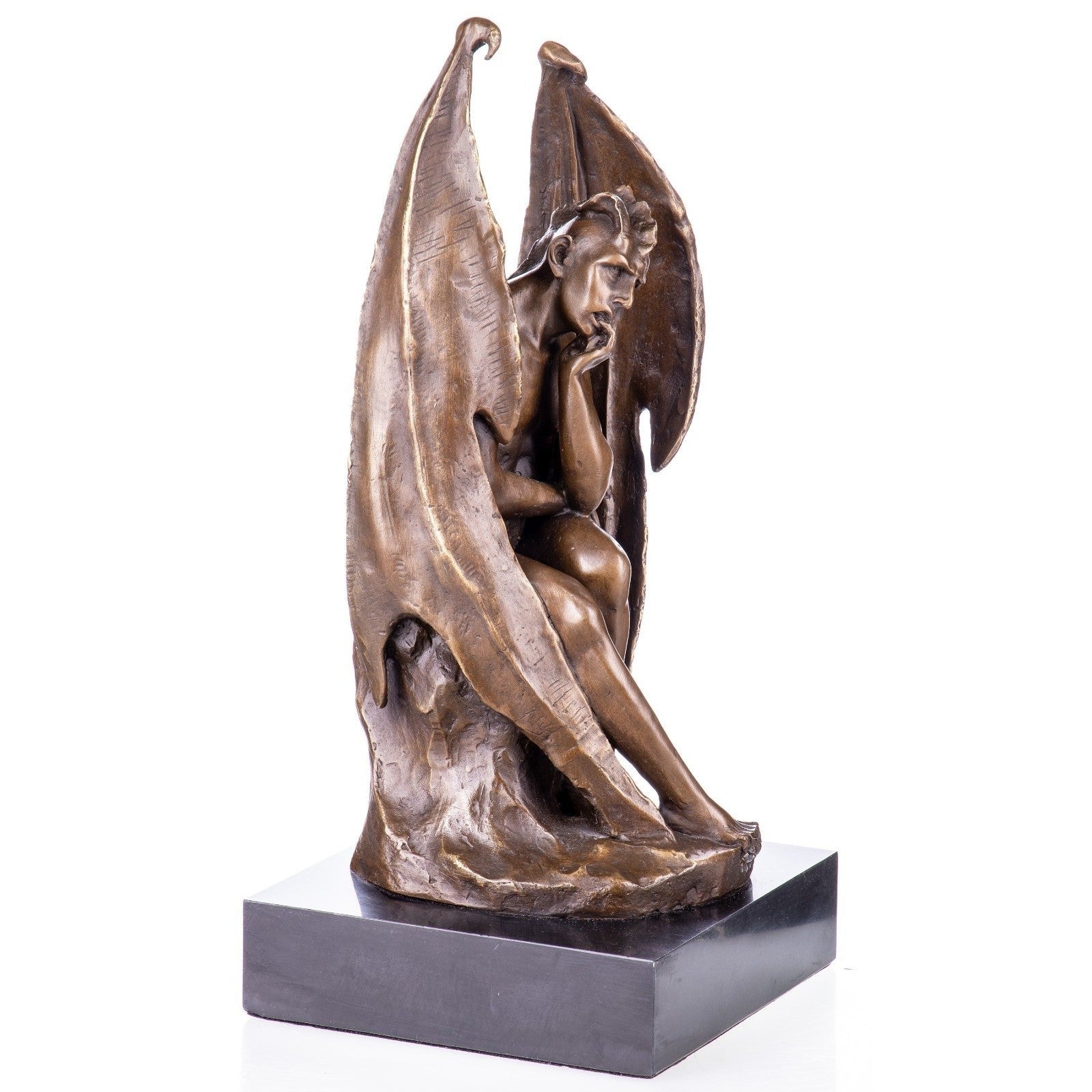 Bronze Statue of the Seated Demon | Mythology & Deity Sculptures