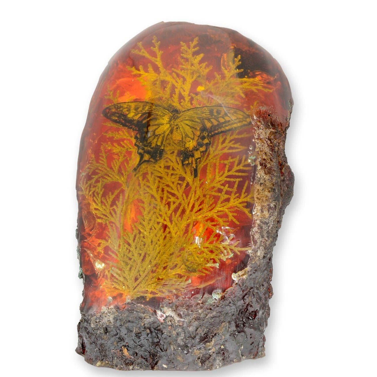 Butterfly – Amber Style Decorative Piece | Animal Sculptures