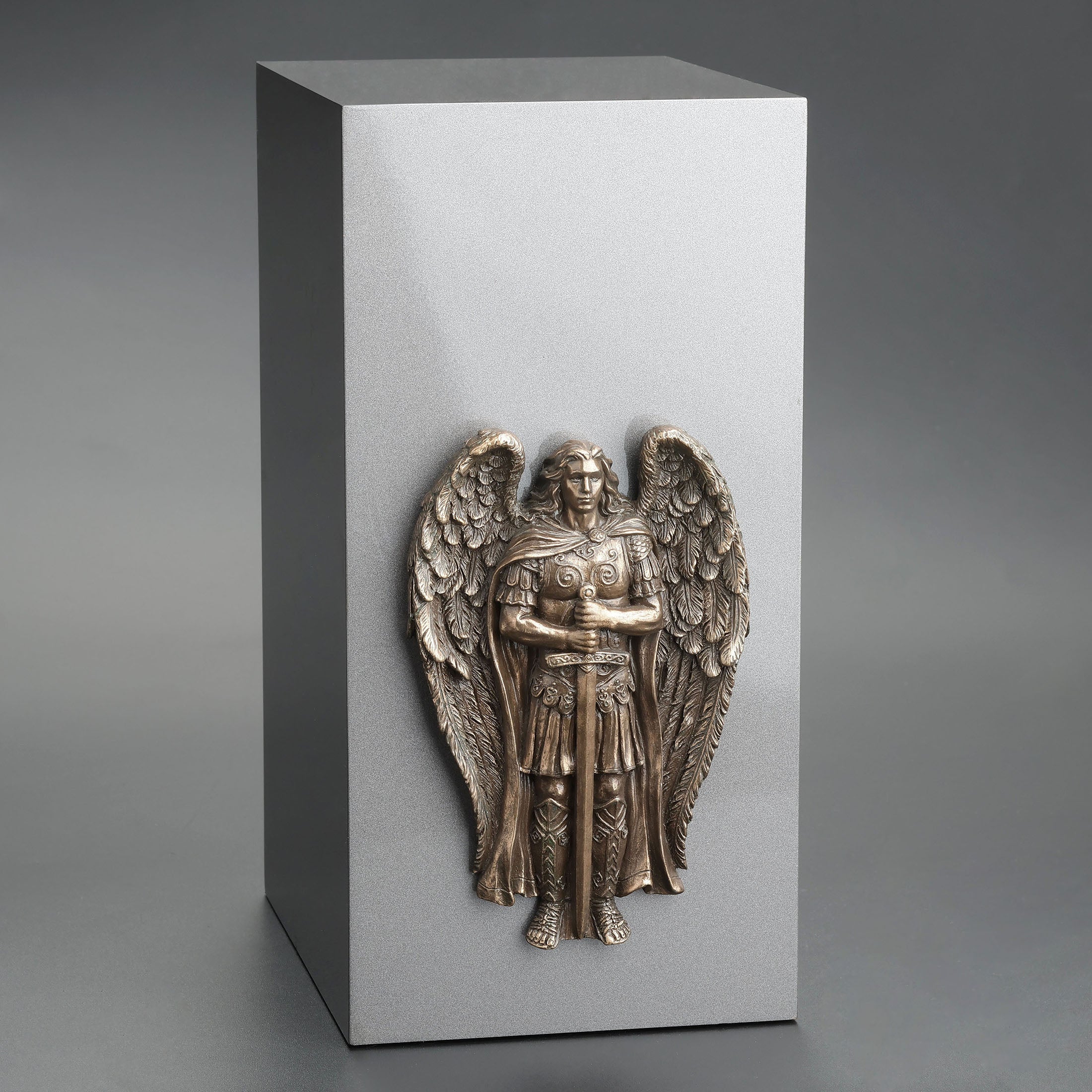 Archangel Saint Michael Ceremonial Bronze Urn