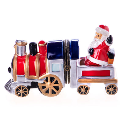 Porcelain jar with Santa Claus | Handcrafted Ceramic Decor
