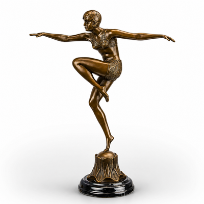 Art Deco Balance Dancer | Handcrafted Bronze Decor