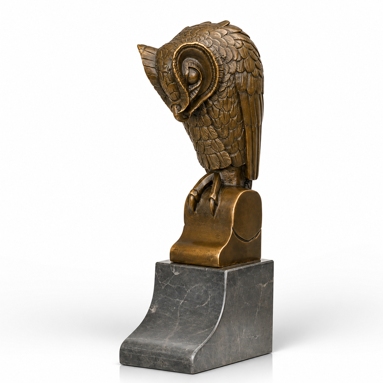 Owl on marble | Animal Sculptures | Home Decor | Handcrafted