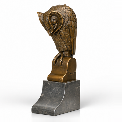 Owl on marble | Animal Sculptures | Home Decor | Handcrafted