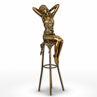 Lady on Barchair | Figurines & Statues | Home Decor | Handcrafted