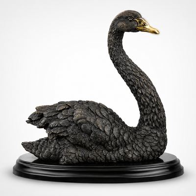 Swan | Handcrafted Bronze Decor | Unique Home Accent | Gift Idea