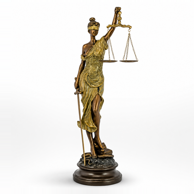Lady Justice | Handcrafted Resin Decor | Unique Home Accent