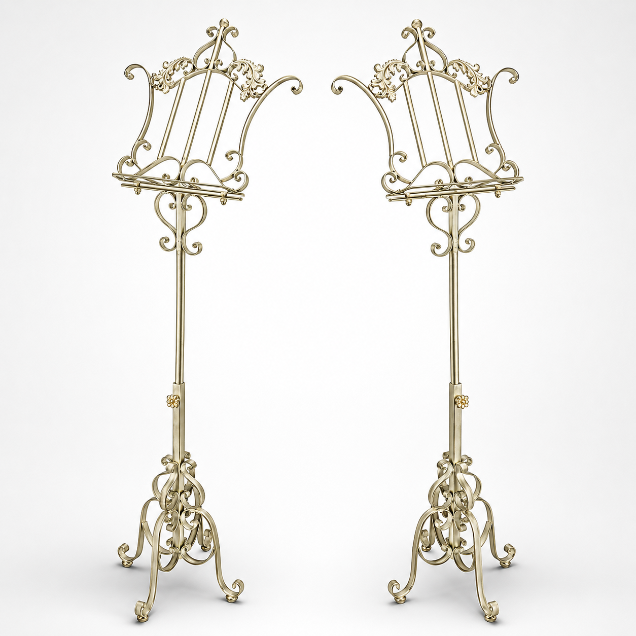 White Iron Music Stand | Curios & Collectibles | Home Decor