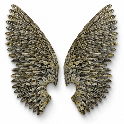 Pair of Wall-mount Angel Wings | Handcrafted Decor | Unique Home