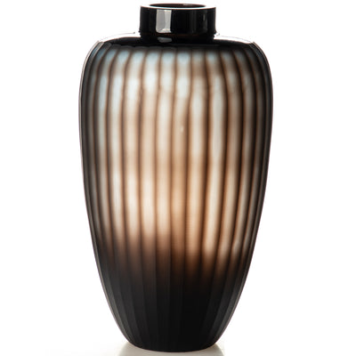 Hand-cut glass vase | Handcrafted Glass Decor | Unique Home Accent