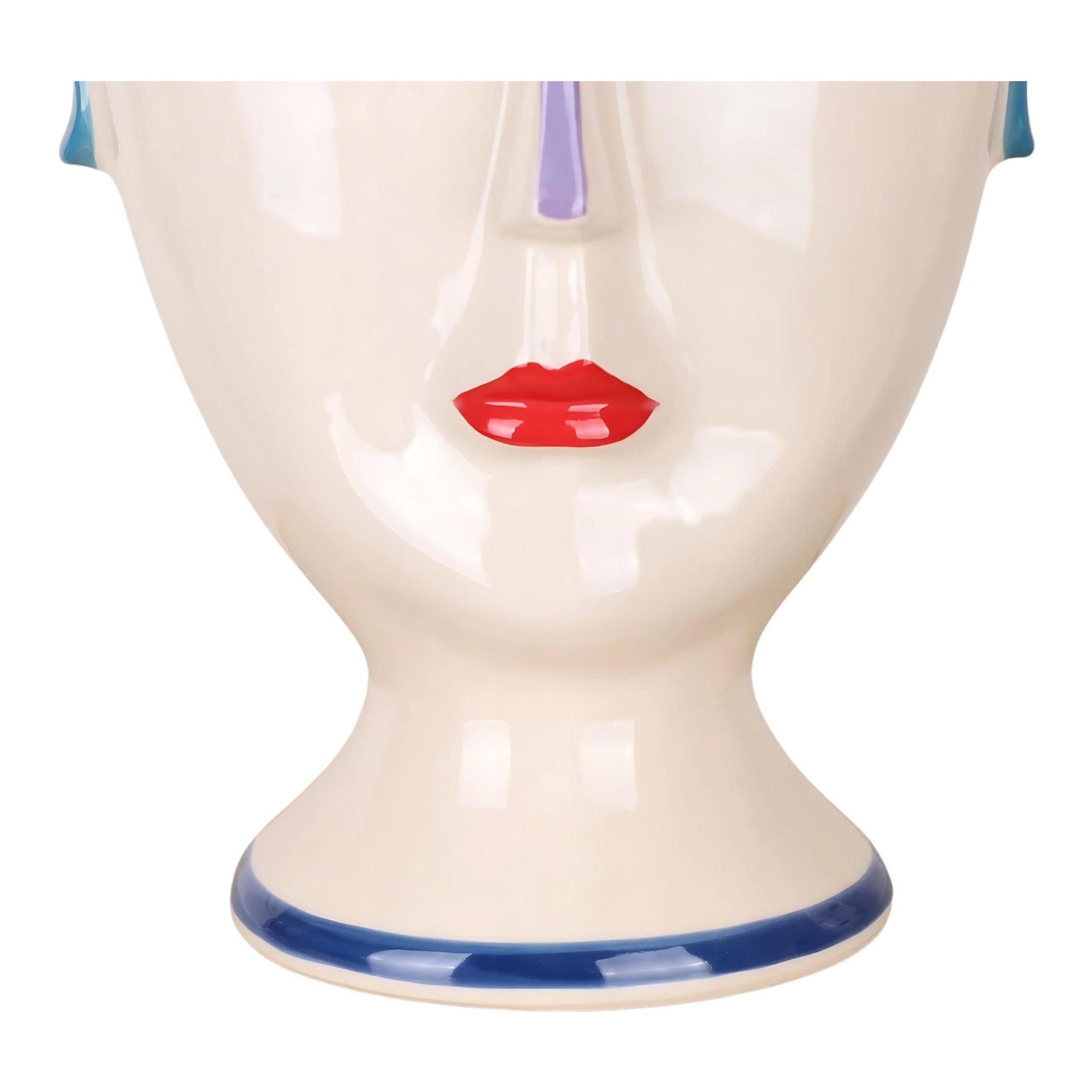 Elegant Porcelain Face Planter | Vases & Bowls | Home Decor