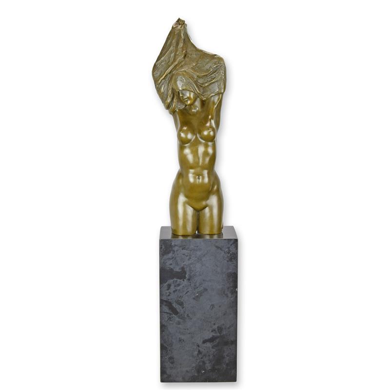 Female Nude Torso Bronze Sculpture
