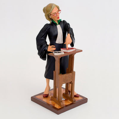 FO85514 Guilermo Forchino Large Lady Lawyer Figurine. Original