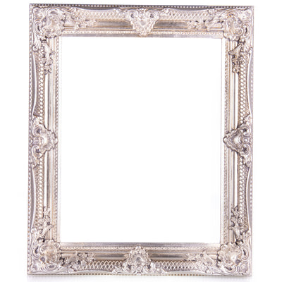 Wooden frame baroque silver | Handcrafted Wall Decor | Unique Home