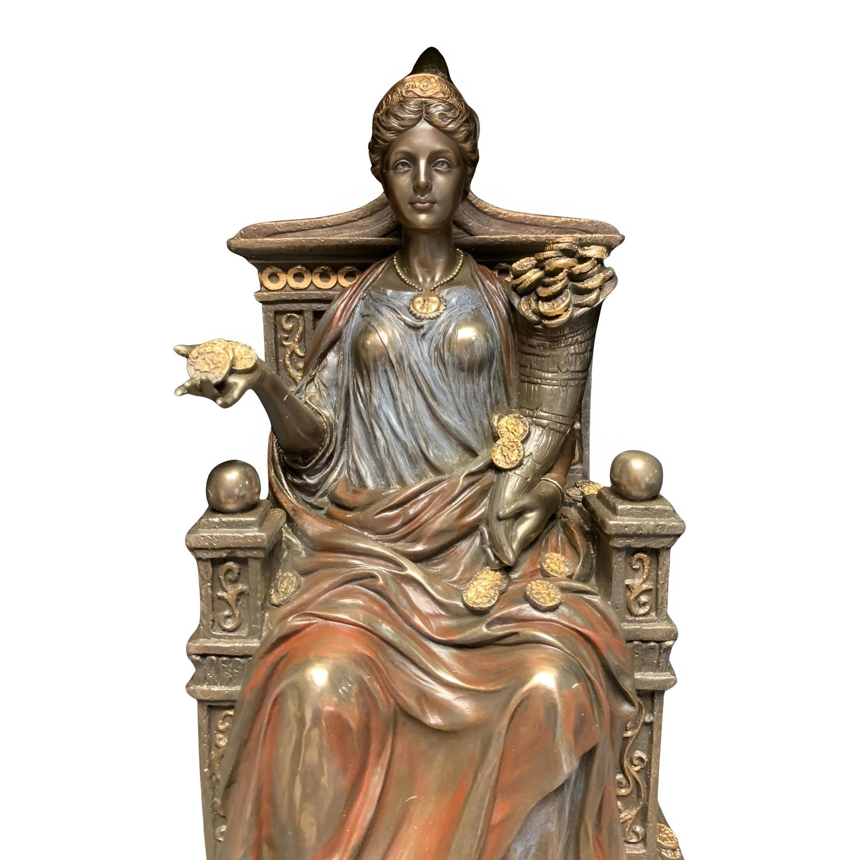 Fortune on Throne | Curios & Collectibles | Home Decor | Handcrafted