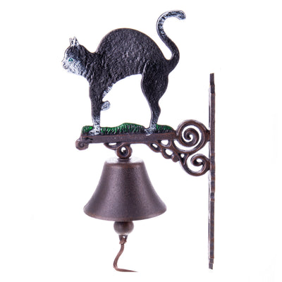 Cast iron bell Black Cat | Handcrafted Cast Iron Decor | Unique Home