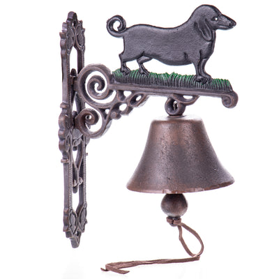 Cast iron bell dachshund | Handcrafted Cast Iron Decor | Unique Home