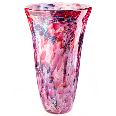 Murano Style Glass Vase – Hand-Shaped Art Glass