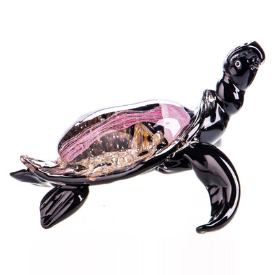 Murano style glass turtle | Handcrafted Glass Decor | Unique Home