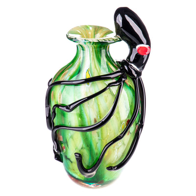 Murano style glass vase with squid | Handcrafted Glass Decor