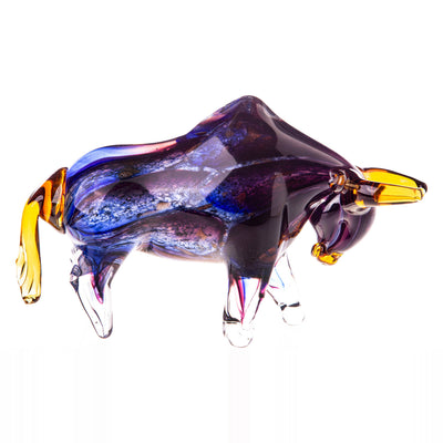Murano Style Glass Bull Figurine (Style B)