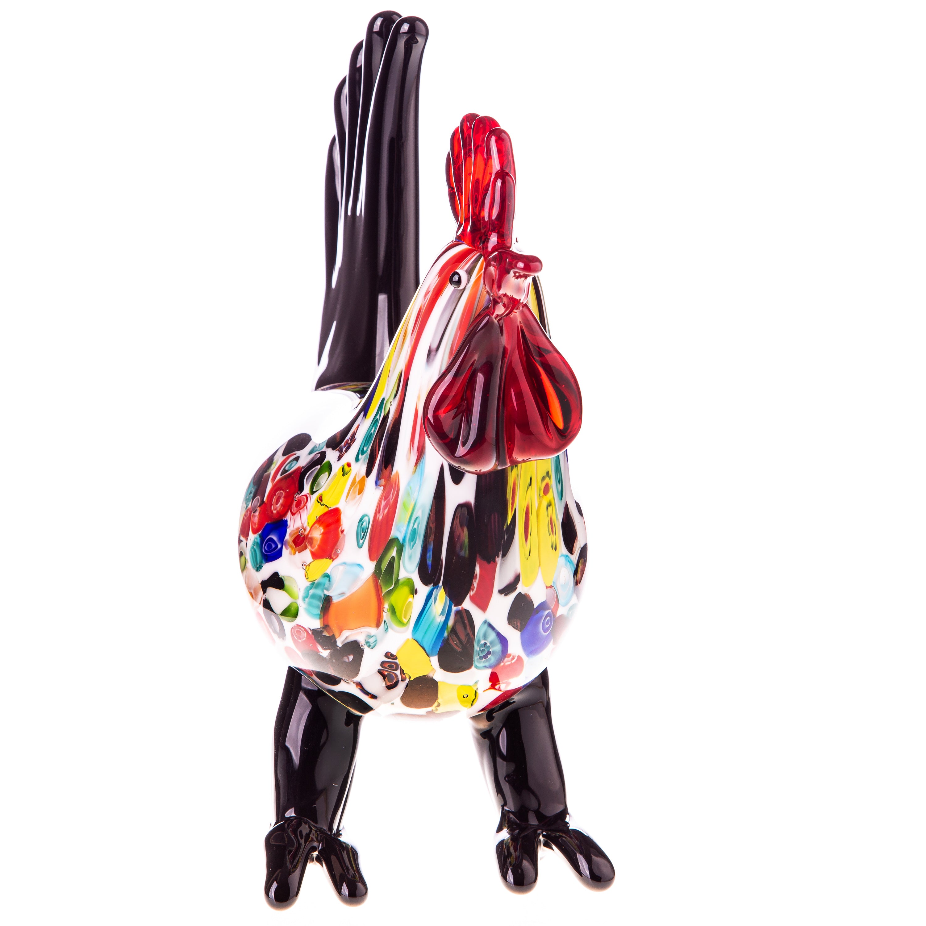 Murano Style Glass Hen Figurine